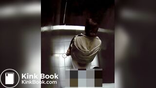 Young girl POOPING and CHANGING her thong
