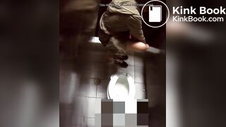 Young girl POOPING and CHANGING her thong