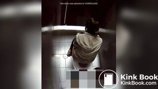 Young girl POOPING and CHANGING her thong