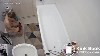girl poop in toilet - video 50