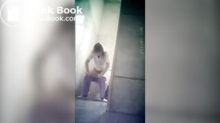 Cute Russian girl poop wc 5