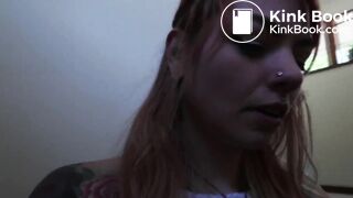 Her turd is so big inside her ass it gets stuck