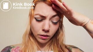 Her turd is so big inside her ass it gets stuck