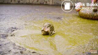 Masturbating in the manure pit