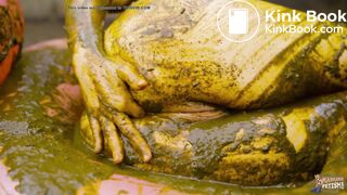 Masturbating in the manure pit