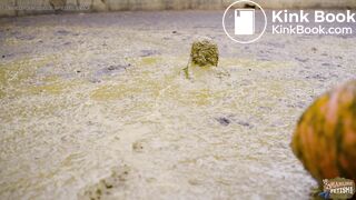 Masturbating in the manure pit