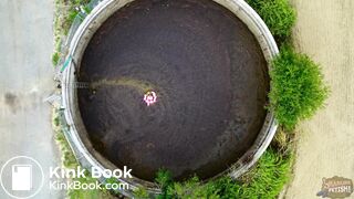 Masturbating in the manure pit