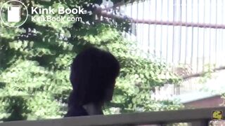 Desperate woman uses her bra to wipe her pussy [PM105]