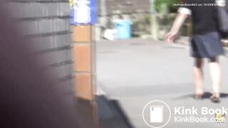 Desperate woman uses her bra to wipe her pussy [PM105]