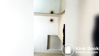 Latina pushes out buttplug with an accident