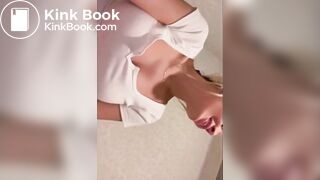 Sexy Blonde Girl Diarrhea 2Times