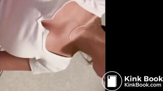 Sexy Blonde Girl Diarrhea 2Times