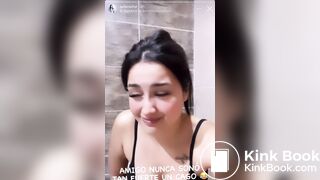 Instagram Latina girl has to poop