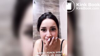 Instagram Latina girl has to poop