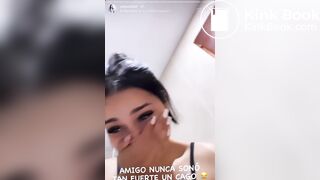 Instagram Latina girl has to poop