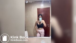 Instagram Latina girl has to poop