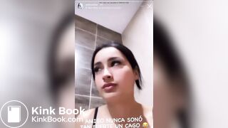 Instagram Latina girl has to poop
