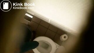Office Girl Poops on Toilet 2 - video 2