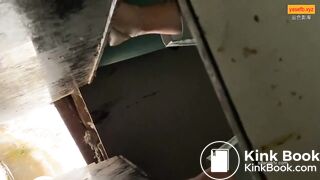 Girl Chinese pooping pis toilet.G03
