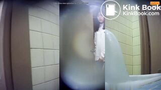 Girl Chinese pooping pis toilet.T05