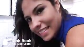 Girl Bears Down HARD!!