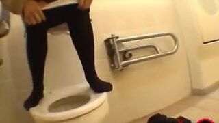 Pooping and peeing spy cam voyeur