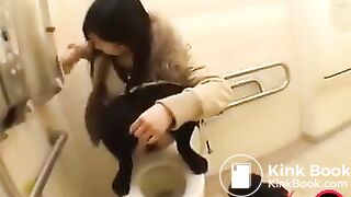 Pooping and peeing spy cam voyeur