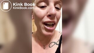 White ass shitting on the floor