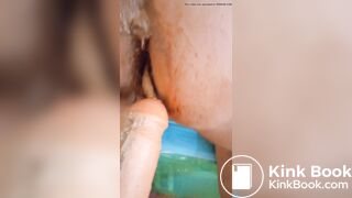 scat anal dildo with a BBW friend