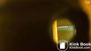 Girl Chinese pooping pis toilet AZ_06