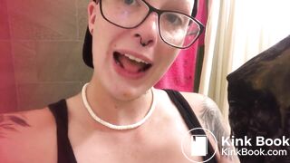 Shit licked by tongue