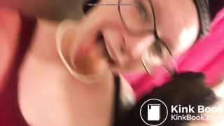 Shit licked by tongue