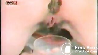 Dirty whore wife panty shit and play all week