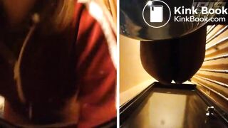 Girl Chinese pooping pis toilet AZ_07