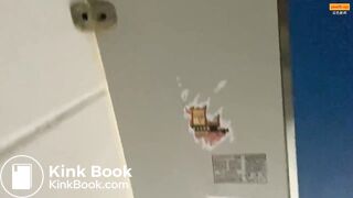 Girl Chinese pooping pis toilet JA_09