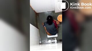 Indian aunty toilet peeing hidden captured