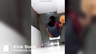 Indian aunty toilet peeing hidden captured