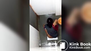 Indian aunty toilet peeing hidden captured