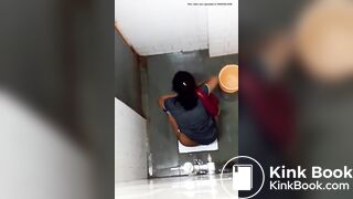 Indian aunty toilet peeing hidden captured
