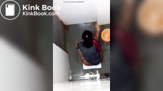 Indian aunty toilet peeing hidden captured