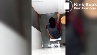 Indian aunty toilet peeing hidden captured