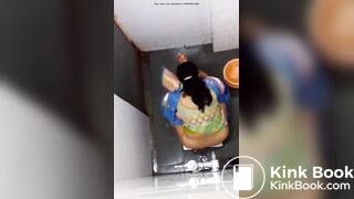Indian aunty toilet peeing hidden captured