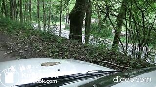 Girl Shitting on a Car