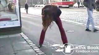 PPG - Marina public red pants wetting