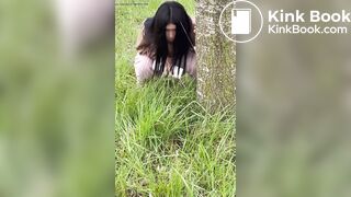 Latina Instagram girl poops outside