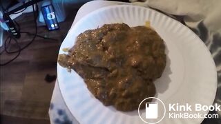 Creamy Plate Poop