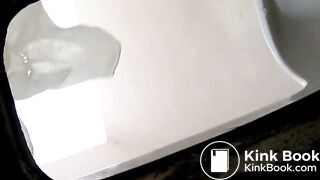 Girl Chinese pooping pis toilet.T03