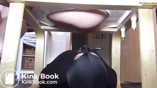 Two angle of huge dumps of soft poop