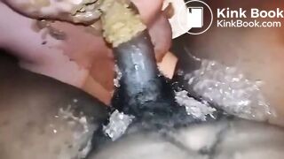 Nasty wife eats scat and pukes