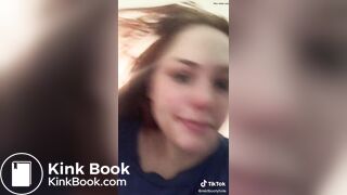 Ginger girl pooping on toilet